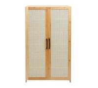 Dettchan Mueble zapatero de pie color madera de 6 pisos moderno de madera con puertas para entrada, dormitorio, armario, pasillo, solución de almacenamiento de zapatos oculta, diseño que ahorra