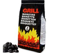 Deuba Briquetas de carbón vegetal para barbacoa y parrilla 21 kg (7x3 kg) - Bajo en humo y chispas