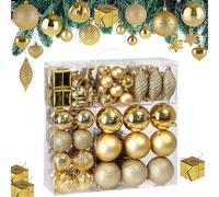 Set de 103 bolas del árbol de Navidad Dorado