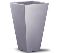 Deuba® Macetero Grande Plantas Flores 40L 55x35x35cm Maceta Alta de Plástico Jardinera Interior Exterior Jardin Balcón Gris
