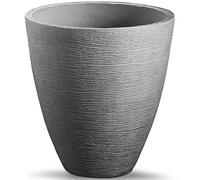Deuba Macetero para Plantas y Flores Gris 32L 40x42cm de Plástico irrompible para Exterior e Interior