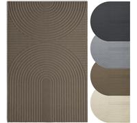 Deurmat - 50 x 80 cm - Antideslizante - Lavable a máquina - Marrón