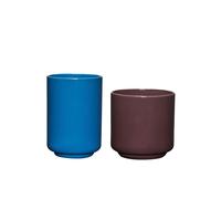 Deux Potte Juego de 2 Granate/ Azul