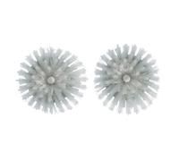 DevaCurl OXO Steel - Recambios para Cepillo de Palma dispensadora de jabón, 2 Unidades, Acero Inoxidable 18/8, Blanco, 1