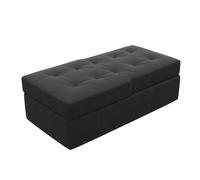 Devoko Sofá Cama Chaise Longue, Sofá de Salón Cheslong de 3 Plazas Convertible en Cama, con Almacenamiento Integrado y Portavasos, Sofá Chaise Longue 3 Plazas en Forma de L con Tejido Suave Negro