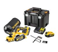 DeWALT - 18V AKU cepillo 82 mm, 2x batería 5,0 Ah XR, cargador DCP580P2