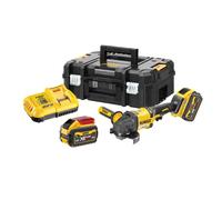 DeWALT - 54V AKU amoladora angular 125 mm, 2x batería 9,0 Ah FLEXVOLT, cargador DCG418X2