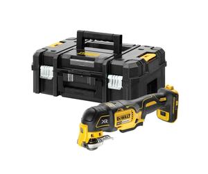DeWALT - Amoladora múltiple oscilante sin carbón AKU de 18 V con accesorios, sin batería y cargador DCS356NT