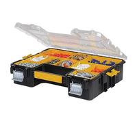 DEWALT Caja organizadora con divisores, cierre de metal, 10 compartimentos (DWST14825)