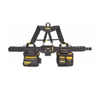 DEWALT Cinturón de Herramientas, con Tirantes Ajustables, 25 Bolsillos, Negro y Amarillo (DWST540602)