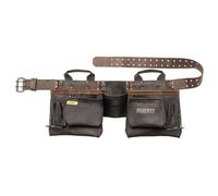 DeWalt Cinturón de herramientas DWST550112 – Cuero, 11 bolsillos, duradero, Talla única Marrón