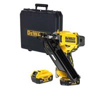 DeWALT - Clavadora a batería 18V para clavos de 50-90 mm, 2 baterías de 5,0 Ah XR, con cargador. DCN930P2