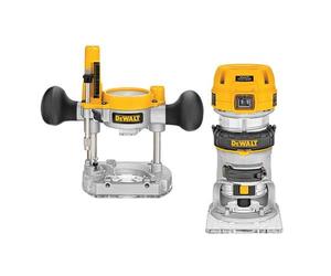 DEWALT D26204K 0.6cm Premium Penetración Y Base Fija Combi Fresadora 900W 240V