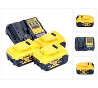 DeWalt DCB 1104 P3 Set de batería de arranque 12 V / 18 V 3x batería 5,0 Ah + cargador DCB 1104