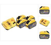DeWalt DCB 118 Y4 Kit de inicio de batería 18 V / 54 V 4 baterías XR FLEXVOLT de 12 Ah + cargador