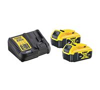 DeWalt DCB115P2-QW Kit 2 Baterías Carril XR 18 V Li-Ion 5, 0 W, 220 V, Negro/Amarillo