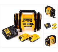 DeWALT DCC 018 D2 Compresor de aire a batería XR 18V + 2x Batería DCB 183 2,0 Ah + Cargador DCB 115