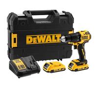 DeWALT Taladro percutor atornillador DCD709D2T-QW 18V sin escobillas 2 baterías 2Ah 1650 rpm 13 mm