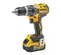 DeWalt Taladro percutor sin escobillas DCD796P2-QW 18V 2x5Ah Li-Ion maletín TSTAK negro/amarillo