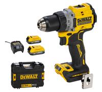 DeWalt DCD800E2T-QW Atornillador y Taladro Inalámbrico 18V con 2 Baterías POWERSTACK de 1,7 Ah