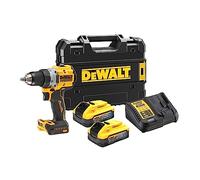 DeWalt Taladro atornillador DCD800H2T-QW 18 V 90 Nm (2 x 5,0 Ah Powerstack) en estuche TSTAK