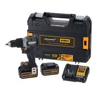 DEWALT DCD85MP2T-QW - Taladro Percutor McLaren sin escobillas XR 18V 13mm con 2 baterias 5Ah y maletin TSTAK