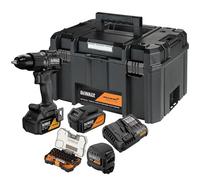 DeWalt DCD86MP2KT Taladro atornillador percusión 18 V XR Brushless Ed. McLaren F1 Team + 2 baterías Li-Ion 5.0 Ah, cargador, juego de inserciones, medidor y maletín TSTAK