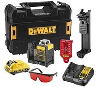 DeWALT - Laser cruzado a batería 10,8V, alcance de 50 m, con accesorios, 1 batería de 2,0 Ah XR, con cargador. DCE0811D1R