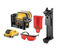 DeWalt Láser autonivelante DCE0825D1R-QW - 2 líneas en cruz y 5 puntos, batería DW 10,8V Litio rojo