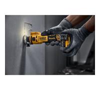DeWalt Sierra de corte DCE555N-XJ XR 18V, sin escobillas, para paneles de yeso, 26.000 RPM, luz LED
