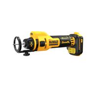 DEWALT DCE555N-XJ XR 18V Sierra de Corte, sin Escobillas para Panel Yeso, 26.000 RPM, Luz LED, Incluye Pinzas 3.2 mm y 6.4 mm