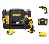 DeWALT DCF 620 Atornillador para panel de yeso a batería XR 18V en maletín TSTAK + 1x Batería DCB 183 2,0 Ah - Sin cargador incluido