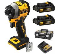 DeWALT DCF850D2T-QW, Atornillador de impacto, Mango tipo pistola, , Amarillo, 3250 RPM, 1000 RPM, 205 Nm