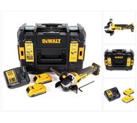 DeWALT DCG 405 D2 Mini Amoladora a batería XR 18V en maletín TSTAK + 2x Batería DCB 183 2,0 Ah + Cargador DCB 115