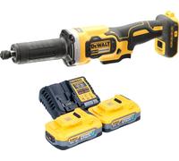 DeWalt DCG 426 H2 Amoladora recta con batería 18 V sin escobillas + 2 baterías Powerstack de 5,0 Ah + cargador