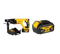 Dewalt Dch133M1-Qw-Martillo Electroneumático Sin Escobillas Xr 18V Sds-Plus 3 Modos, 18 V + Dcb182-Xj Batería Carril Xr 18V Li-Ion 4, Negro Y Amarillo