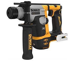 DEWALT DCH172NT-XJ - Martillo perforador SDS-plus de 18V, 16 mm, Motor sin escobillas, Mecanismo de martillo electro-pneumático, Luz LED integrada, Incluye mango auxiliar, Caja Tstak, No incluye bater