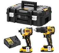 Dewalt dck2062d2t-qw - kit de herramientas xr 18v, taladro percutor xr