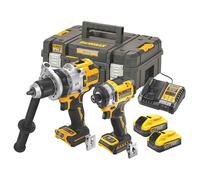 DeWALT - Juego de taladro y llave de percusión AKU DCK2200H2T - 18 V, 2 POWERSTACK 5,0 Ah, cargador