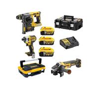 DEWALT DCK305P3T Dewalt-DCK305P3T 18V Juego de 3 herramientas-DCH273+DCF887+DCG405+DCB184x3+incarc+TSTAK I y II