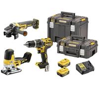 Dewalt dck329p2t-qw 2-gang-akku-schlagbohrschrauber, akku-winkelschlei
