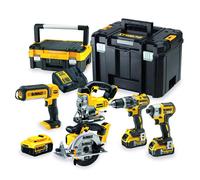 DeWalt Kit de herramientas DCK551P3T-QW – Taladro, Atornillador, Sierras, 3 baterías 18V 5Ah
