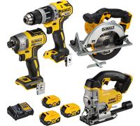 DeWalt Kit de herramientas DCK551P3T-QW – Taladro, Atornillador, Sierras, 3 baterías 18V 5Ah