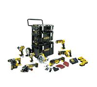 DEWALT DCK853P4-QW - Combo pack profesional, Taladro percutor, Martillo eléctrico, Amoladora, Atornillador de Impacto, sierra circular, Sierra de sable, Multi herramienta, Linterna LED