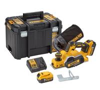 DeWalt Cepillo a batería 18V 82 mm con 2x batería 5,0 Ah XR y cargador DCP580P2
