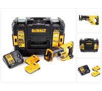 DeWALT DCS 367 D2 Sierra sable compacta a batería XR 18V en maletín TSTAK + 2x Batería DCB 183 2,0 Ah + Cargador DCB 115