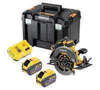 DeWALT DCS 578 NT Sierra circular sin cable 54V XR FlexVolt 190 mm sin escobillas + hoja de sierra + TSTAK - sin batería, sin cargador