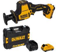 DeWalt DCS312D2-QW Sierra Recíproca Compacta Inalámbrica (2x 2.0 Ah + Cargador) + T STAK BOX