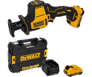 DeWalt DCS312D2-QW Sierra Recíproca Compacta Inalámbrica (2x 2.0 Ah + Cargador) + T STAK BOX