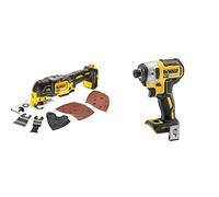DEWALT DCS355N-XJ 18V - Multi-herramienta Oscilante sin escobillas XR 18V sin cargador/batería + 29 Accesorios & DEWALT DCF887N-XJ Destornillador de impacto 18V 3 velocidades desnudo